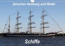 Schiffe - Zwischen Hamburg und Wedel (Wandkalender 2022 DIN A4 quer)