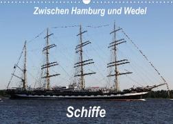 Schiffe - Zwischen Hamburg und Wedel (Wandkalender 2022 DIN A3 quer)