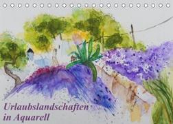 Urlaubslandschaften in Aquarell (Tischkalender 2022 DIN A5 quer)