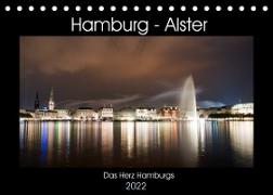 Hamburg - Alster (Tischkalender 2022 DIN A5 quer)