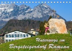 Unterwegs im Bergsteigerdorf Ramsau (Tischkalender 2022 DIN A5 quer)