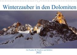 Winterzauber in den Dolomiten (Wandkalender 2022 DIN A3 quer)