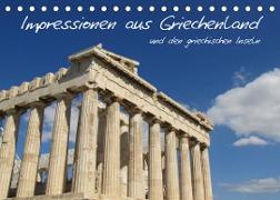 Impressionen aus Griechenland (Tischkalender 2022 DIN A5 quer)