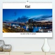 So schön ist Kiel im Dunkeln (Premium, hochwertiger DIN A2 Wandkalender 2022, Kunstdruck in Hochglanz)