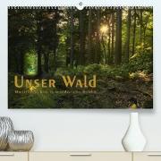 Unser Wald - Magische Sichten in norddeutsche Wälder / Geburtstagskalender (Premium, hochwertiger DIN A2 Wandkalender 2022, Kunstdruck in Hochglanz)