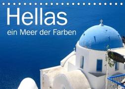 Hellas - ein Meer der Farben (Tischkalender 2022 DIN A5 quer)