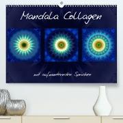 Mandala Collagen mit aufmunternden Sprüchen (Premium, hochwertiger DIN A2 Wandkalender 2022, Kunstdruck in Hochglanz)