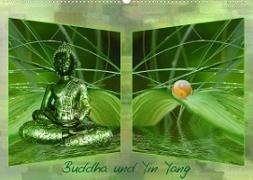 Buddha und Yin Yang (Wandkalender 2022 DIN A2 quer)