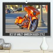 BEST OF HARLEY-DAVIDSON BAGGER-STYLE (Premium, hochwertiger DIN A2 Wandkalender 2022, Kunstdruck in Hochglanz)