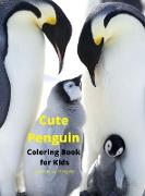 Cute Penguin Coloring Book for Kids