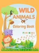Wild Animals Coloring Book For Kids