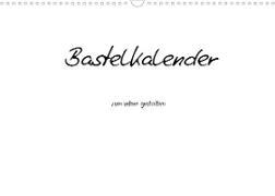 Bastelkalender - Weiss (Wandkalender 2022 DIN A3 quer)