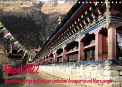 Nepal 2022 Menschen, Berge und Götter zwischen Annapurna und Marsyangdi (Wandkalender 2022 DIN A4 quer)