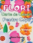 Flori carte de colorat pentru copii