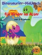 Dinosaurier-Malbuch für Kinder im Alter von 3-6 Jahren