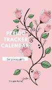 Period tracker calendar for young girls