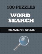 100 Puzzles Word Search - Puzzles for Adults