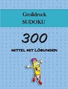 Großdruck Sudoku - 300 mittel mit Lösungen