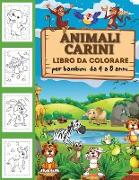 Animali carini libro da colorare per bambini da 2 a 4 anni, da 4 a 8 anni, ragazzi e ragazze, pagine da colorare divertenti, facili e rilassanti per gli amanti degli animali