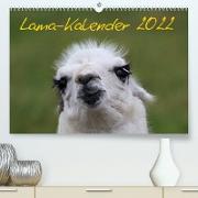 Lama-Kalender 2022 (Premium, hochwertiger DIN A2 Wandkalender 2022, Kunstdruck in Hochglanz)