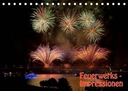 Feuerwerks - Impressionen (Tischkalender 2022 DIN A5 quer)