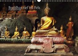 Buddhas tief im Fels (Wandkalender 2022 DIN A3 quer)
