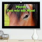 Pferde Frei wie der Wind (Premium, hochwertiger DIN A2 Wandkalender 2022, Kunstdruck in Hochglanz)