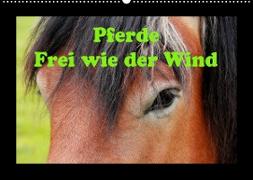 Pferde Frei wie der Wind (Wandkalender 2022 DIN A2 quer)