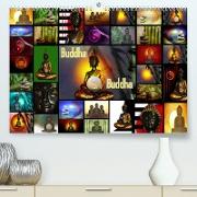 Buddha (Premium, hochwertiger DIN A2 Wandkalender 2022, Kunstdruck in Hochglanz)