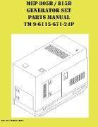 MEP 805B / 815B Generator Set Repair Parts Manual TM 9-6115-671-24P