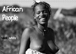 African People black white (Wandkalender 2022 DIN A4 quer)