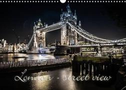London - street view (CH-Version) (Wandkalender 2022 DIN A3 quer)