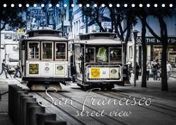 San Francisco - street view (CH-Version) (Tischkalender 2022 DIN A5 quer)