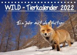 WILD - Tierkalender 2022 (Tischkalender 2022 DIN A5 quer)