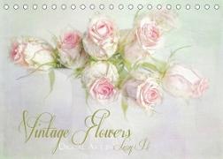 Vintage Flowers (Tischkalender 2022 DIN A5 quer)