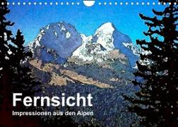 Fernsicht - Impressionen aus den Alpen (Wandkalender 2022 DIN A4 quer)