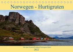 Norwegen - Hurtigruten (Tischkalender 2022 DIN A5 quer)