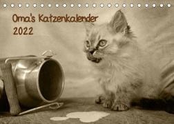 Oma's Katzenkalender 2022 (Tischkalender 2022 DIN A5 quer)