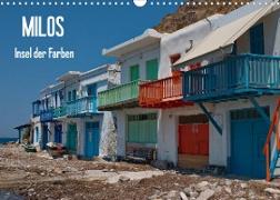 Milos, Insel der Farben (Wandkalender 2022 DIN A3 quer)