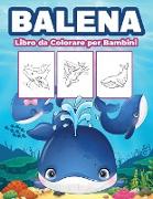 Balena Libro da Colorare per Bambini
