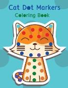 Cat dot markers coloring book