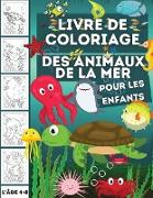 Livre de coloriage des animaux de la mer pour les enfants