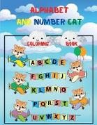 Alphabet and Number Cat Coloring Book