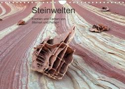 Steinwelten - Formen und Farben von Steinen und Felsen (Wandkalender 2022 DIN A4 quer)