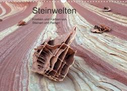 Steinwelten - Formen und Farben von Steinen und Felsen (Wandkalender 2022 DIN A3 quer)
