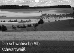 Schwäbische Alb schwarzweiß (Wandkalender 2022 DIN A4 quer)