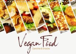 Vegan Food Kalender - Gerichte und Snacks (Wandkalender 2022 DIN A4 quer)