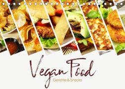 Vegan Food Kalender - Gerichte und Snacks (Tischkalender 2022 DIN A5 quer)