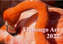 Flamingo Art 2022 (Wandkalender 2022 DIN A2 quer)