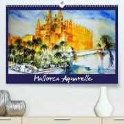 Mallorca Aquarelle (Premium, hochwertiger DIN A2 Wandkalender 2022, Kunstdruck in Hochglanz)